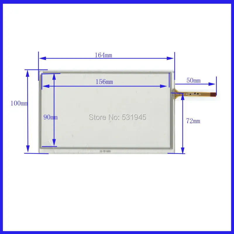 

ZhiYuSun Resistive tinch touch screens 8inch 4 lines touch screen 192* 116.5mm screen free shipping 192mm*116.5mm GLASS XWT170