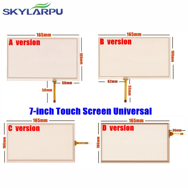 

Skylarpu 10pcs/Lot New 7-inch 165mm*100mm Touchscreen For Car Navigation DVD, 7 Inches Touch Screen Digitizer Panel Universal