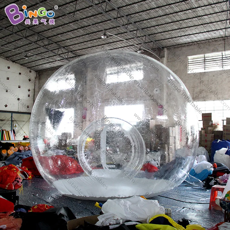 FREE POSTAGE 6X4X3MH inflatable bubble tent transparent Christmas theme tent personalized advert mall decoration