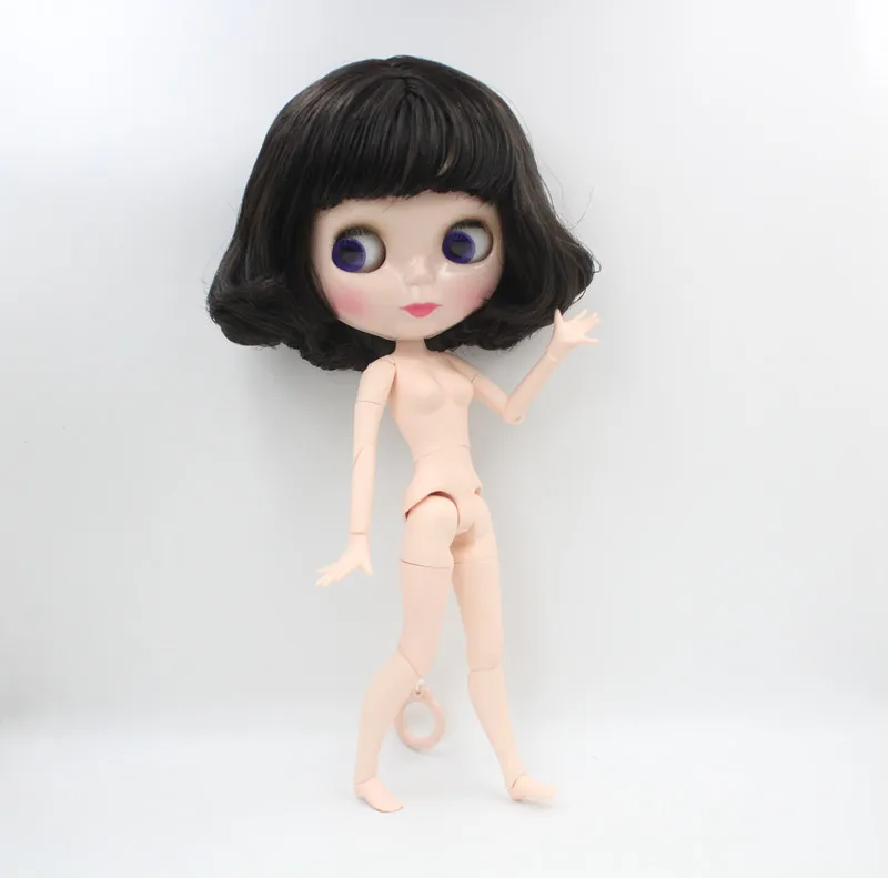 

Free Shipping big discount RBL-646J DIY Nude Blyth doll birthday gift for girl 4color big eye doll with beautiful Hair cute toy