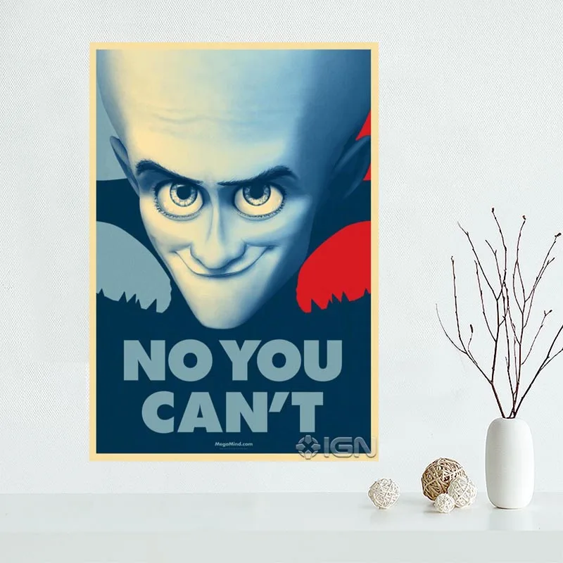 Custom megamind canvas poster Home Decoration Wall Art New arrival cloth Silk Fabric wall poster print