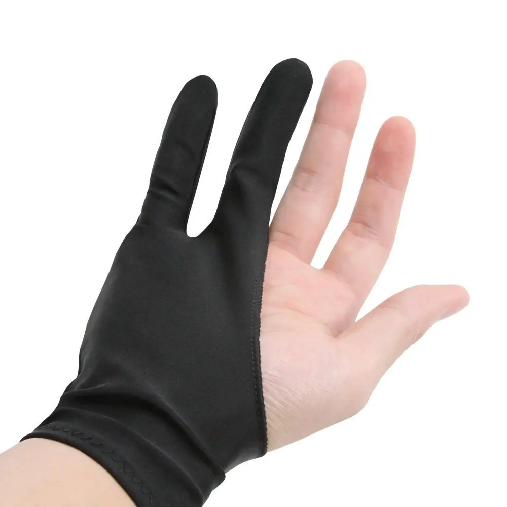 Art finger glove for Drawing Tablets Anti-fouling Glove Artist drawing glove for Graphics Tablet Left or Right Hand Free size