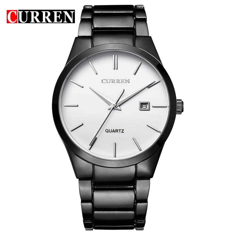 Curren Men Watches Top Brand Luxury Male Watch Full Steel Display Date Fashion Quartz-Watch Business Men\'s Watch Reloj Hombre