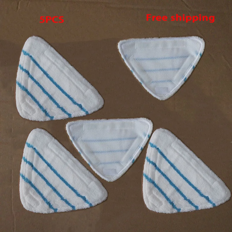 5PCS Dreieck gebundene Steam Mop Pads H20 Serie Qualität Mikrofaser Steam Mop Tücher Ersatzteile