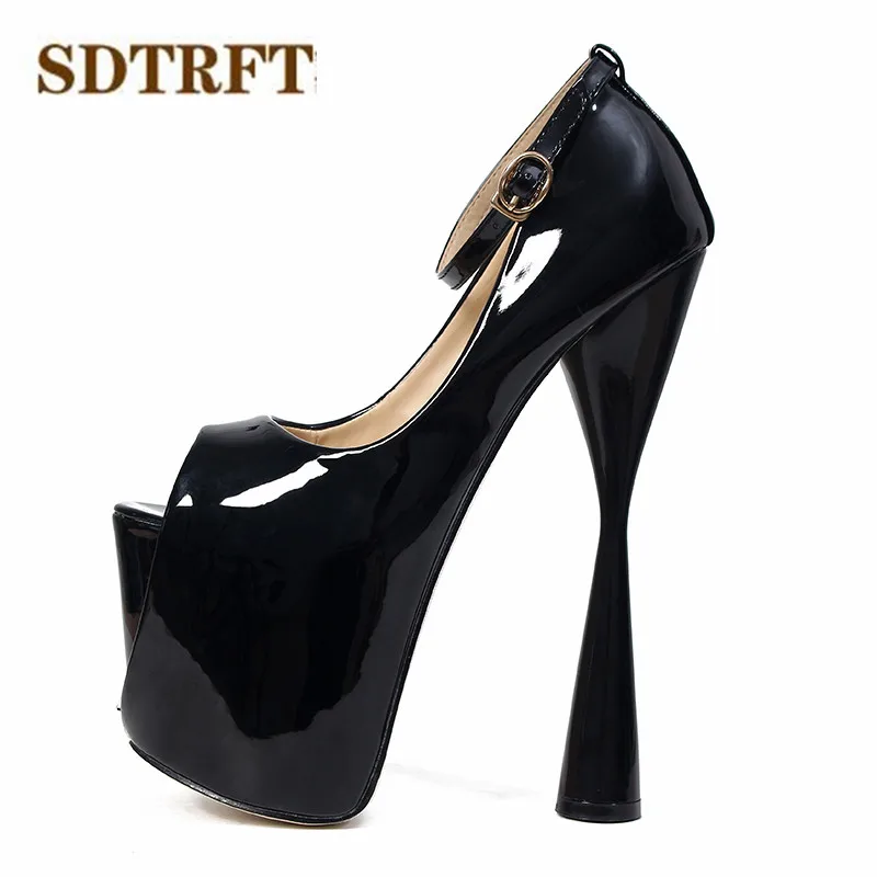 SDTRFT  Stilettos zapatos mujer Summer Open Toe Sandals 20cm Thin High-Heeled Cosplay party shoes woman pumps Eur:34-47 48 49 50