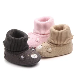 Unisex Bambino Scarpe di Lana Per Il Ragazzo E Ragazze Appena Nato Bootie Caldo di Inverno Infantile Del Bambino Scarpette Da Culla Classico Pavimento Scarpe Primipassi TS112