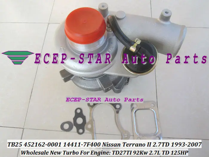 Free Ship TB25 452162 452162-5001S 452162-0001 14411-7F400 Turbo For Nissan Terrano 2 For FORD MAVERICK 97- TD27TI TD27TDI 2.7L