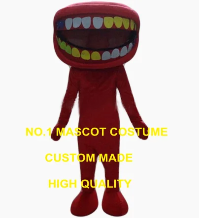 

big mouth bad teeth mascot costume adult size dental care theme mascotte fancy dress advertising costumes kits suit 2524