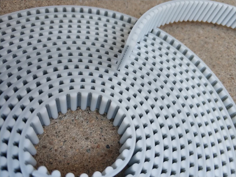 10 meters HTD5M timing belt  Width 8 15 20 30mm Color White PU Polyurethane with steel core HTD 5M open ended Pitch 5mm Pulley