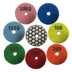 50mm Dry Abrasive Disc 2Inch Grit 50-3000 Marble Wet Abrasive Disc Stone Polished Tile Glass Diamond Angle Grinder Polishing