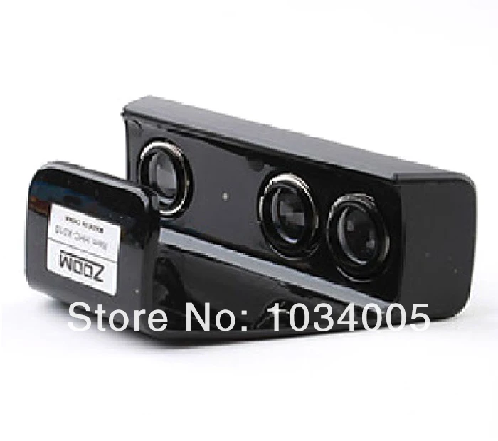 ChengChengDianWan Zoom Gioca Gamma Riduzione Lens Wide Angle Universale Adattatore Per Xbox 360 Sensore Kinect 360 Nero
