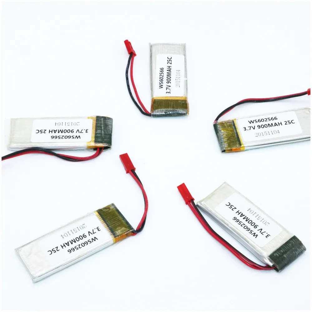 10pcs/lot 3.7V 900mAh 25C RC Lipo Battery for RC Walkera V120D05 M120D01 V120D02S helicopter RC parts wholesale