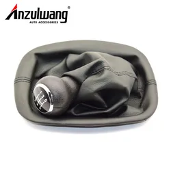 For Volkswagen Passat B5 1996-2005 Car Gear Shift Knob 5 Speed Stick Gaiter Boot with Gear Shift Collars