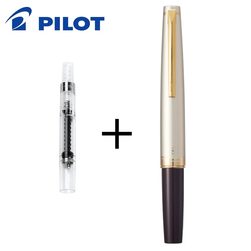 Japan Pilot Elite 95s pen replica engraving limited edition 14K gold tip pocket pen with ink collector Metal pen cover