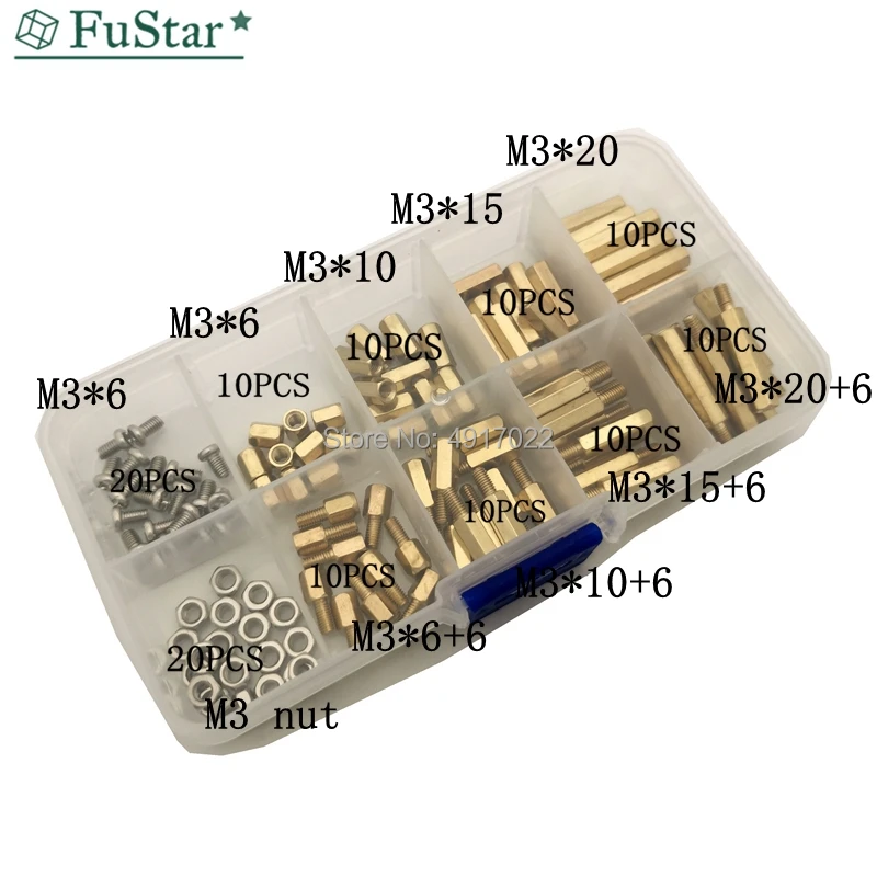 120Pcs M3 Male Fema…