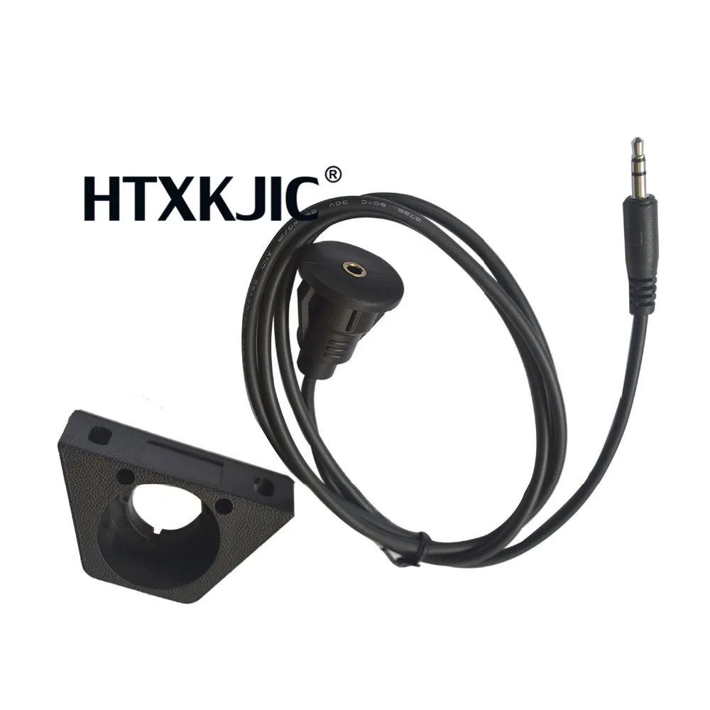 1m سيارة شاحنة لوحة دافق جبل 3.5 مللي متر 1/8 "AUX الصوت جاك تمديد كابل عدة