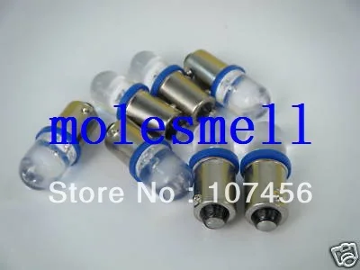 

Free shipping 10pcs T10 T11 BA9S T4W 1895 12V blue Led Bulb Light for Lionel flyer Marx