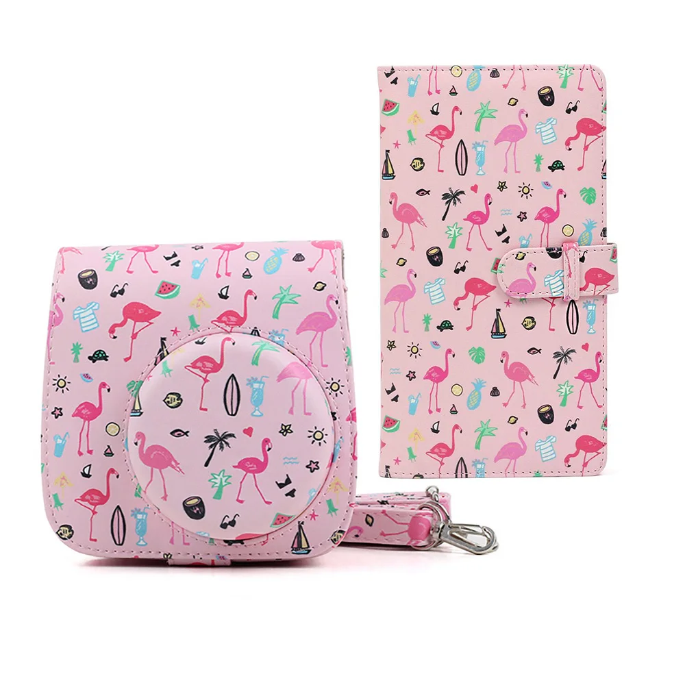 Фотоальбом из ПУ кожи с плечевым ремнем для камеры, 96/64 карманов, 3 дюйма, для fujifilm instax Mini 9 8 8 +