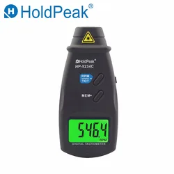 HoldPeak tachometr laserowy HP-9234C prędkościomierz cyfrowe narzędzie diagnostyczne zdjęcie LCD licznik RPM silnik silnika bezdotykowy obrotomierz