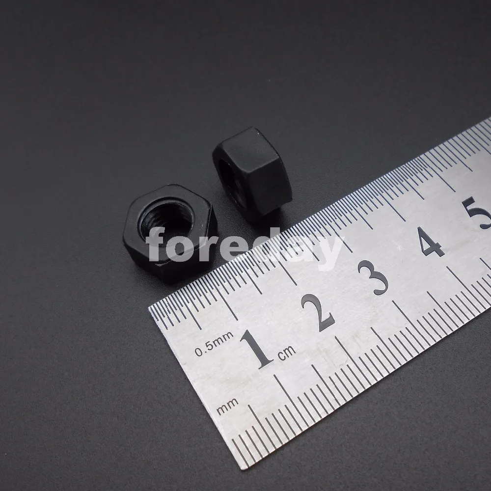 

1000PCS NEW HQ Nylon Hex Nut Plastic Nuts M8 1LOT=1000PCS 8MM Black DIN934 NYLON66/PC hexagon hexagonal nut *BT034X1000