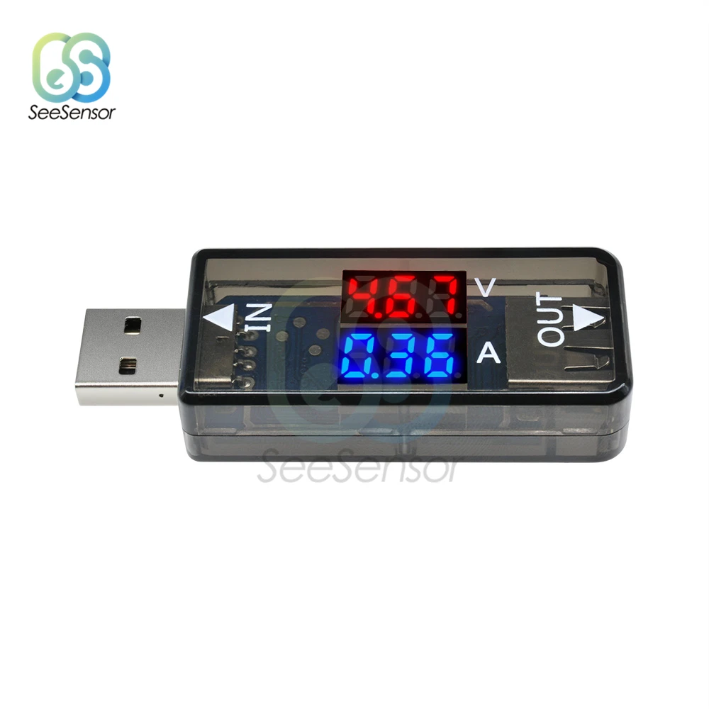 Rilevatore di carica di tensione di corrente USB potenza Mobile tensione di corrente voltmetro amperometro caricatore USB Tester doppio Display digitale