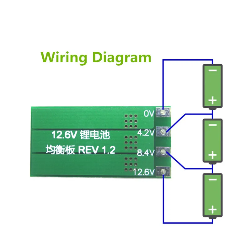 2S 3S 4S 100mA Lithium Battery Balancer Board 18650 Li-ion Battery Balancing Board Balance Current 1.1V 12.6V