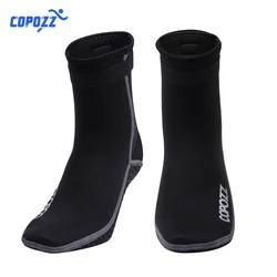 Copozz 3mm mergulho neoprene meias botas sapatos de água anti deslizamento praia quente wetsuit snorkel surf nadar meias para homens