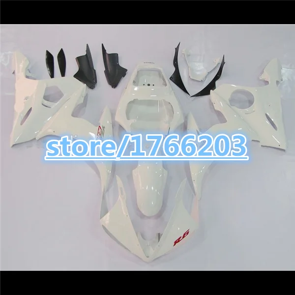 White Fairing Set for   YZF-R6 2003 2005 03-05 R6 YZF R6 03 05 2004 YZFR6 03 05 Plastic Kit  Ning