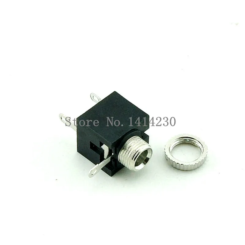 10Pcs Good Quality PJ201M 2.5mm Female Audio Connector 3 Pin DIP Headphone Jack Socket Mono Channel PJ-201M