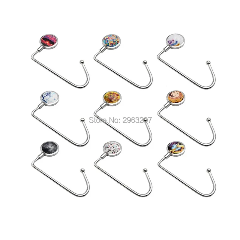 

50pcs Portable Foldable Purse Handbag Hanger Table Hook Holder Wedding Party Souvenirs Travel Women Gift