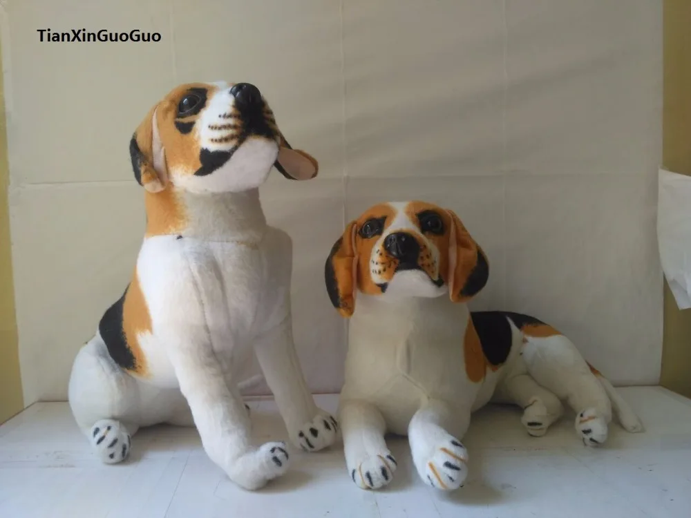 large 35cm artificial beagle dog plush toy soft doll birthday gift b1955