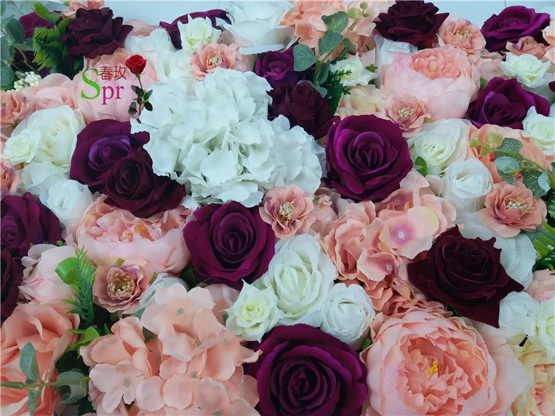 SPR Free Shipping-10pcs/lot Artificial wedding rose flower wall background arrangement flowers road lead flowers decorations