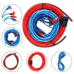 1 Set Car Audio Wire Wiring Kit Car Speaker Woofer Cables Car Power Amplifier Audio Line Power Line for Car Modification