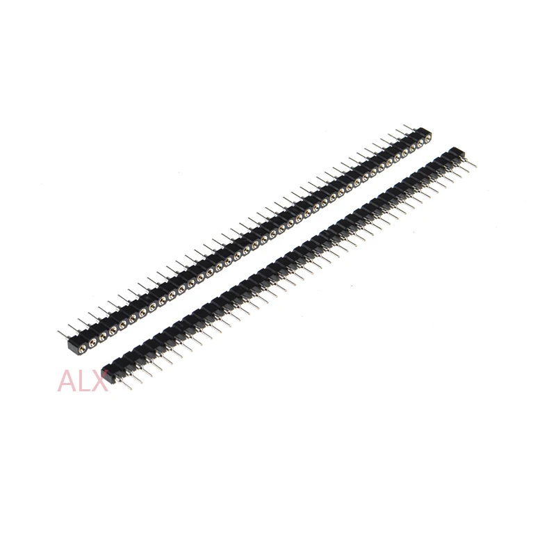 5/10PCS 1X40 PIN Single Row ROUND FEMALE PIN HEADER 2.54MM PITCH Strip Connector Socket  40p 40PIN 40 PIN FOR PCB BOARD arduino