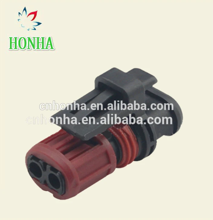 

5pcs/lot 2 Pin/Way Female Connector Plug With Terminals For Fuel injection System 1337245-3