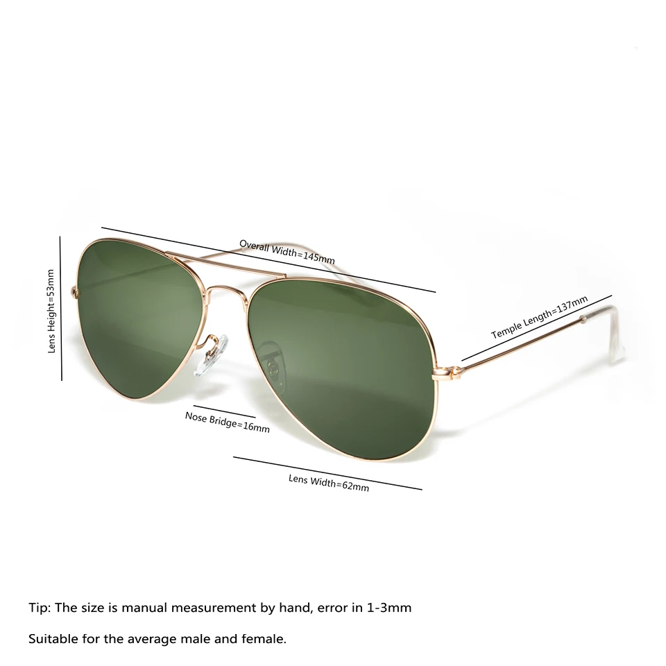 Sorbern 62MM Pilot ponadgabarytowych okulary mężczyźni szklane soczewki okulary przeciwsłoneczne dla człowieka Google okulary odcienie mężczyźni okulary óculos masculino