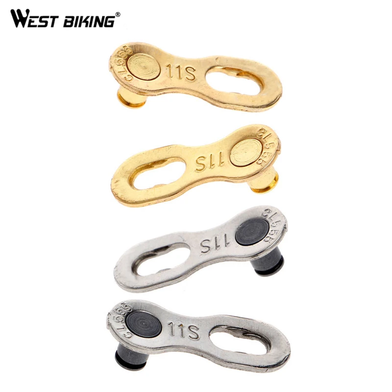 WEST BIKING Cycling Chain Connector MTB Quick Link Bike Chain for 6/7/8/9/10/11 Speed Bicycle Chain Master Link Joint Connector