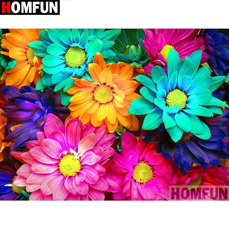 HOMFUN Full Square/Round Drill 5D DIY Diamond Painting 