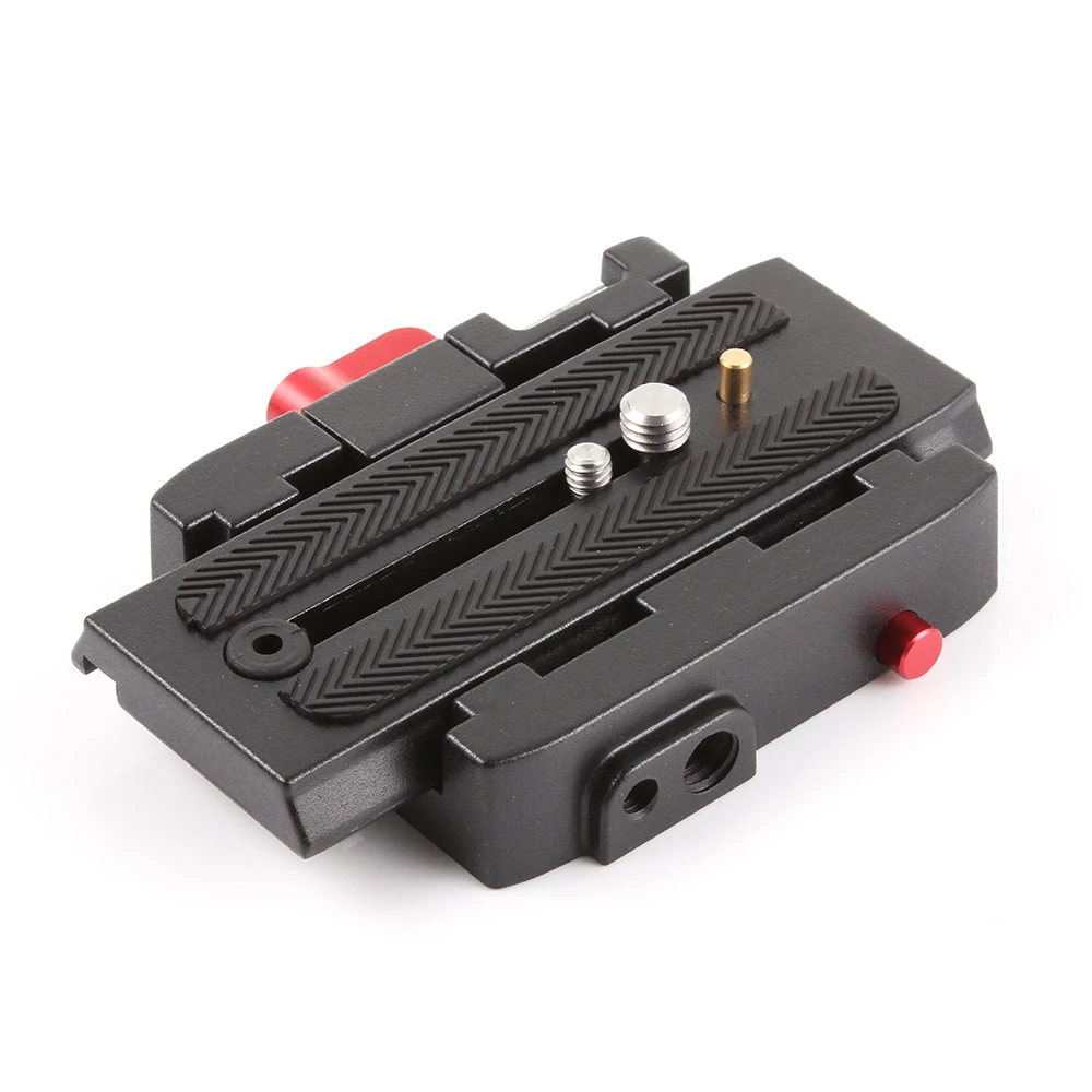 FOTGA P200 Aluminum QR Quick Release Plate Clamp with 1/4 3/8 inches Screw for Manfrotto 577 501 519 561 Q5 500AH 701HDV 503HDV