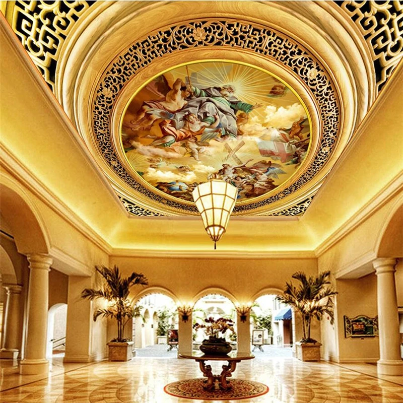 wellyu Custom wallpaper 3d photo muralS European characters God\'s gospel oil painting Zenith mural wallpaper living room mural