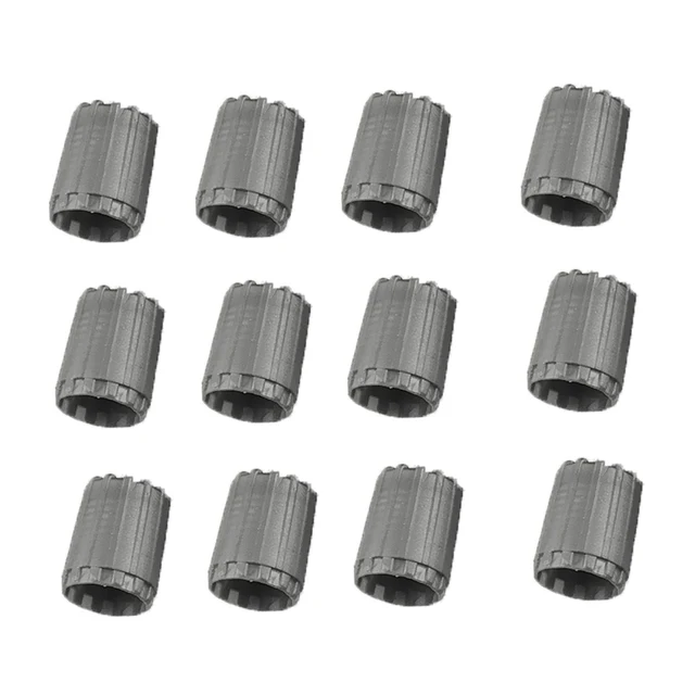 12 sztuk Nylon TPMS wkładka do wentyla opony nakrętki na wentyle zestaw szary dla samochodów ciężarówka motocykl dobre uszczelnienie 8.8mm średnica
