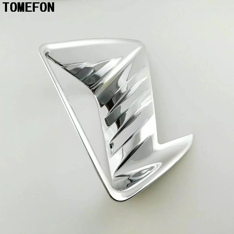 TOMEFON For Toyota RAV 4 RAV4 2016 ABS Chrome Front Fog Light Trim Foglamp Cover Overlay Decoration Car Styling