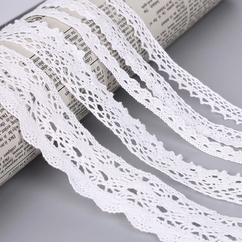 5 yard Promotion White Crochet Knitting Cotton Lace Good quality cotton lace For Apparel Sewing Scrapbooking Craft Accessories