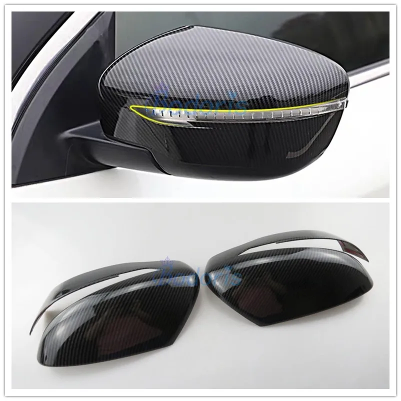 For Nissan Qashqai J11 Rogue Serena C27 Murano Juke X-Trail T32 Rearview Mirror Cover Side Wing Caps Shells Case Frames Trims