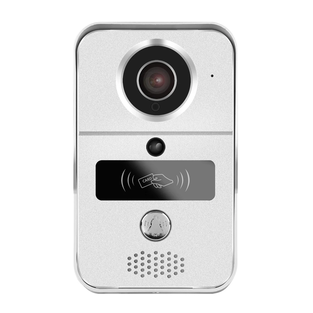 1Pcs Home Security Camera Tuya Smart Life Cellphone App WiFi Door Bell Video Door Phone Intercom System RFID Unlock