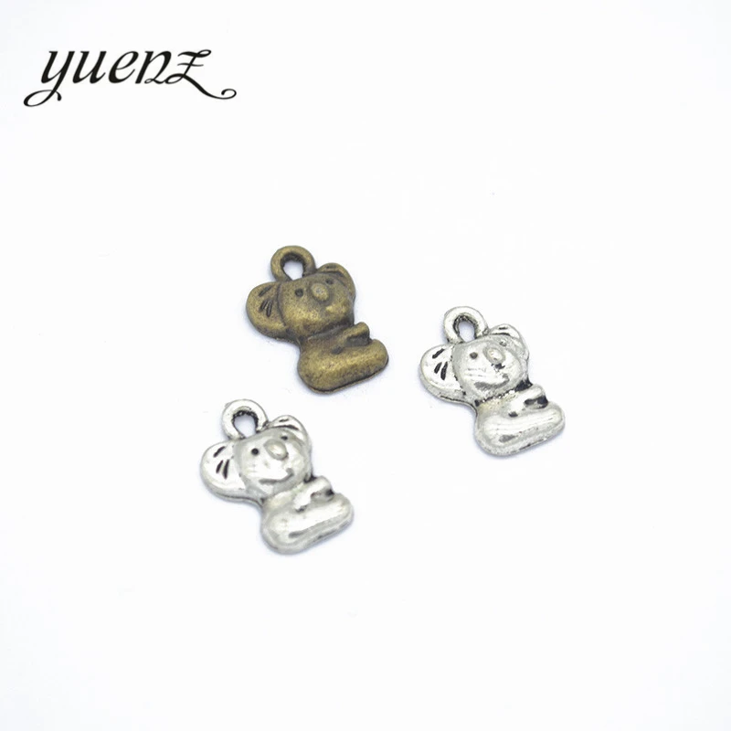 YuenZ 20pcs Antique Koala Charms Tibetan Silver Bronze Pendants Alloy Charm Jewelry Making DIY Handmade Craft 16*10mm D991