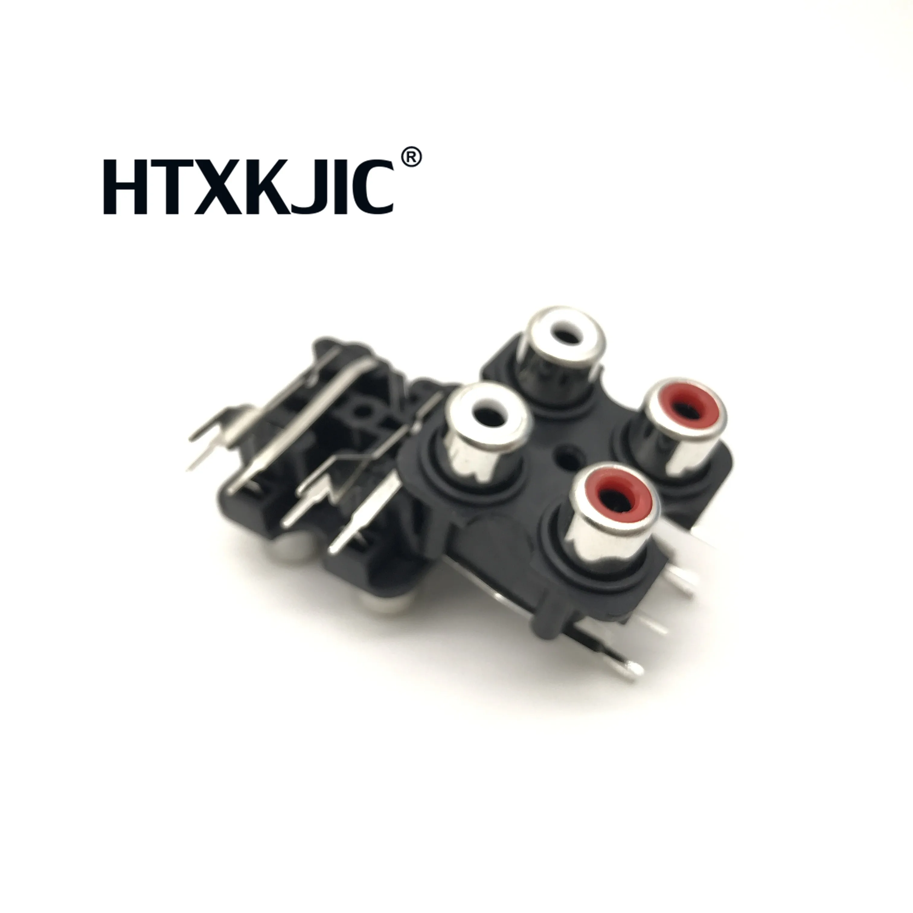 2 Pcs PCB Mount A/V Concentrici Presa 4RCA Femminile Martinetti Presa