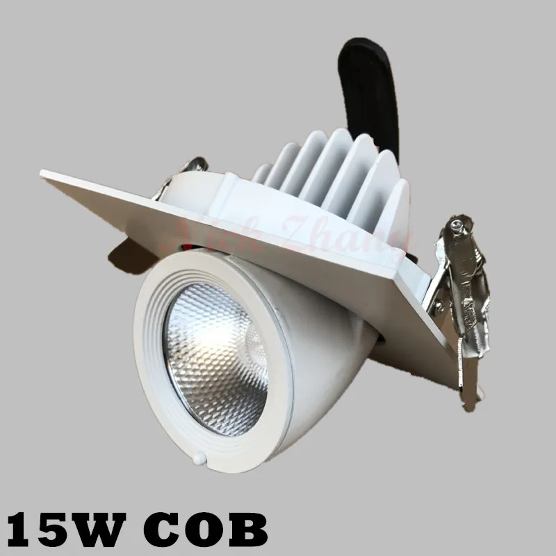 10PCS 15W 20W 30W Dimmable Adjustable COB Gimable Rotation LED Trunk Downlight Adjustable Recessed Ceiling Indoor Light 85-265V