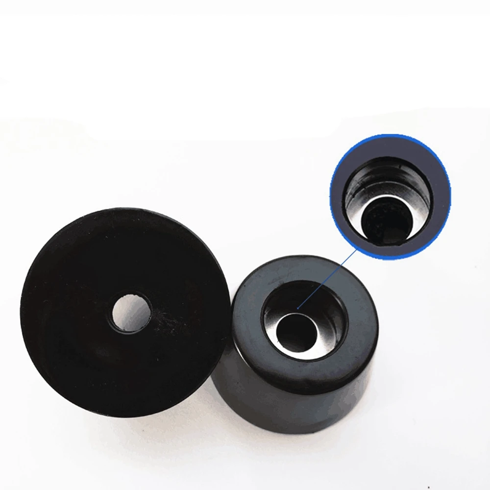 DAYFULI 20pcs Black Rubber Table Chair Furniture Feet Leg Pads Tile Floor Protectors feet Wholesale