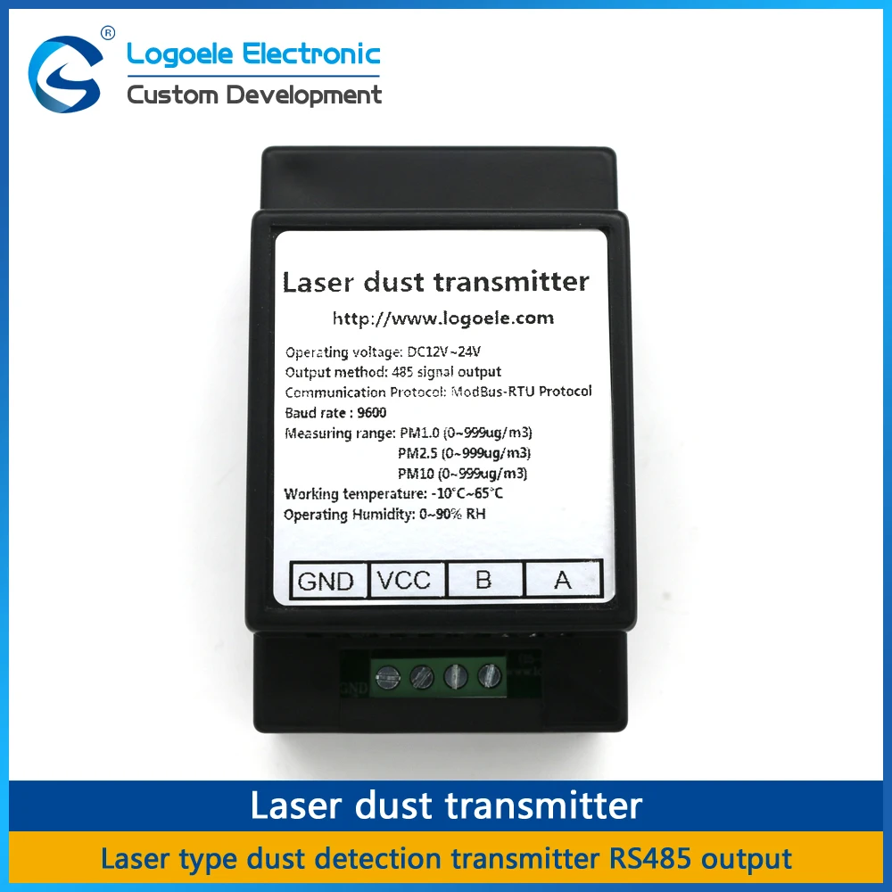 Laser Dust Sensor Module Laser Dust Transmitter Pm1.0 Pm2.5 Pm10 High Quality Rs485 Free Shipping